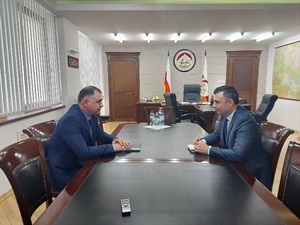 Рабочая встреча с Президентом Аланом Гаглоевым