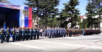 Военный парад в честь празднования 32-ой годовщины со Дня провозглашения Республики Южная Осетия